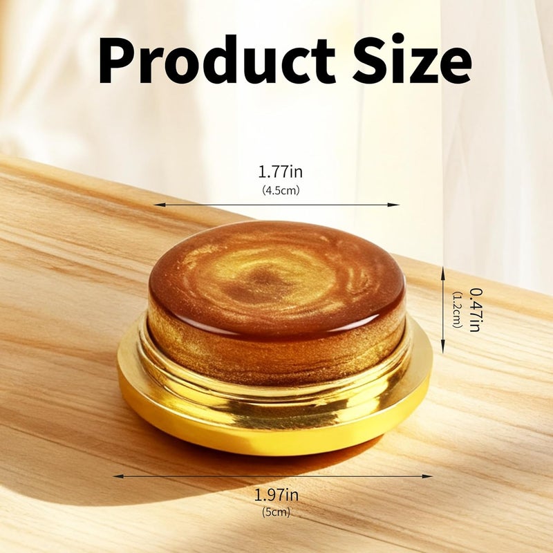 DDFFEJRE Violin Rosin,Cello Rosin,Gold-infused Round Natural Rosin with Light Low Dust,Excellent Grip,Protective Case for Violin,Viola,Cello(1- Pack Gold) - Image 2